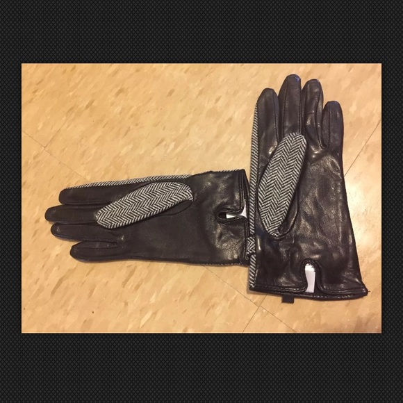 The Loft Black/White Gloves size Medium NWOT - Picture 5 of 11